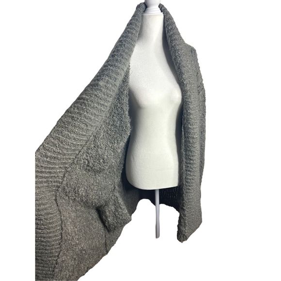 IRO Juvani Oversized Mohair Wool Chunky Sweater Cardigan Green Sz Medium Women's - Picture 5 of 9